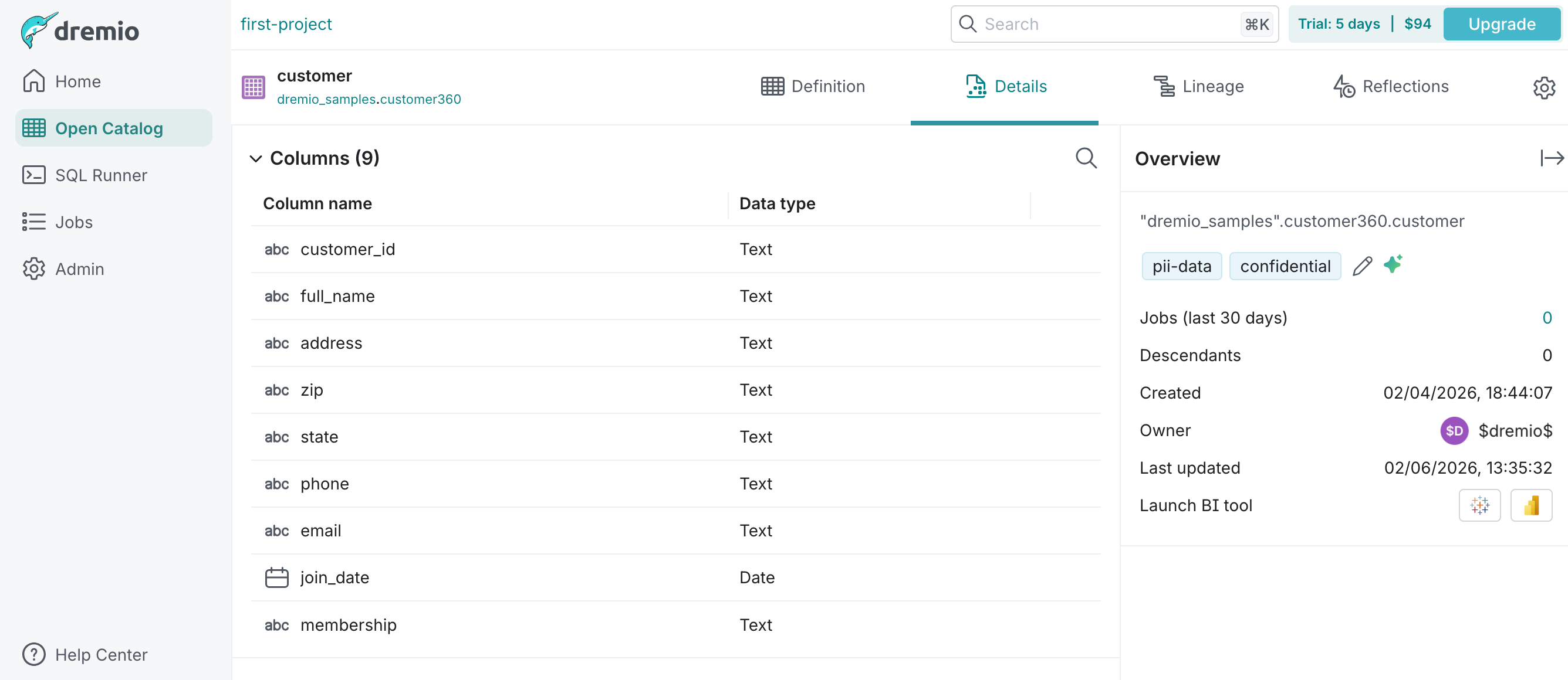 This image shows an example of creating labels.